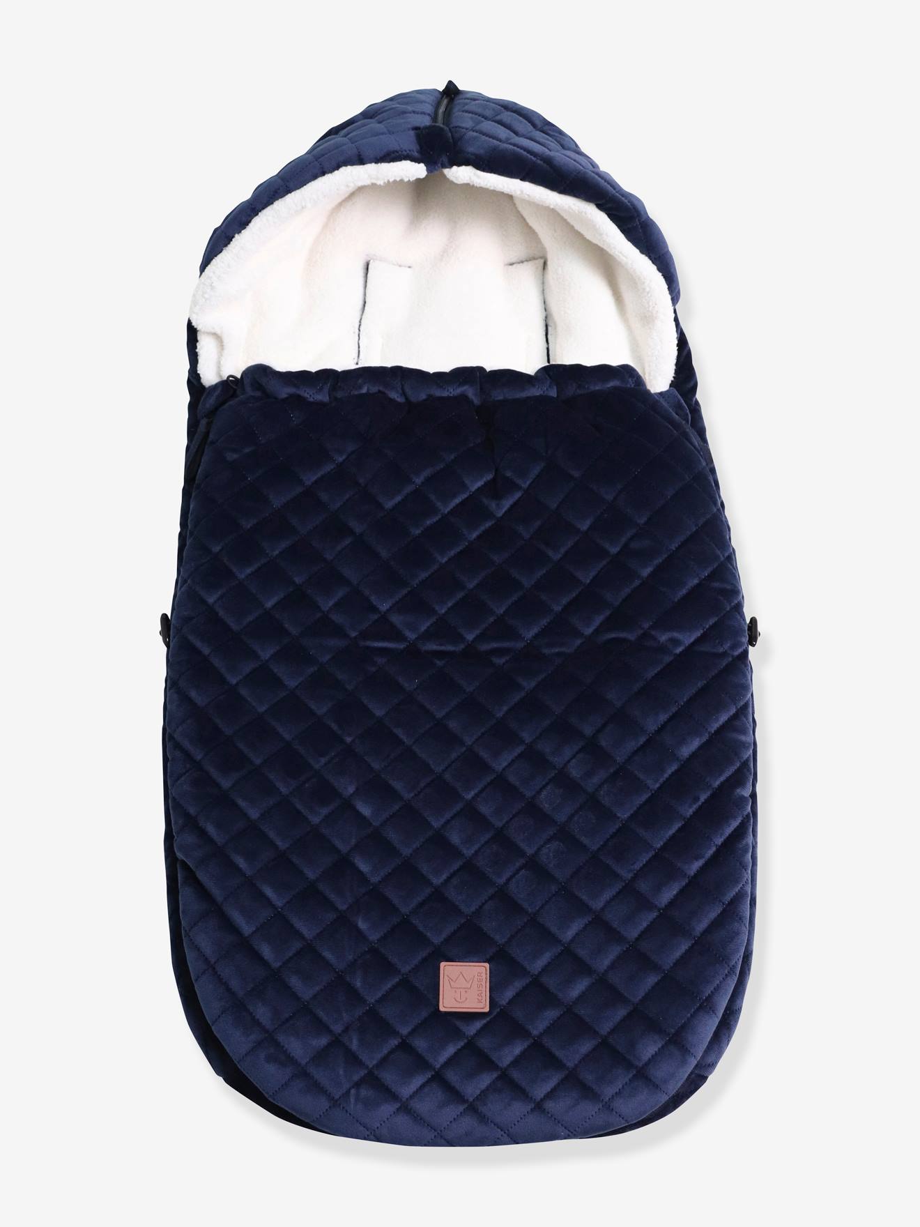Chancelière poussette X-Large Velvet Hoody KAISER navy