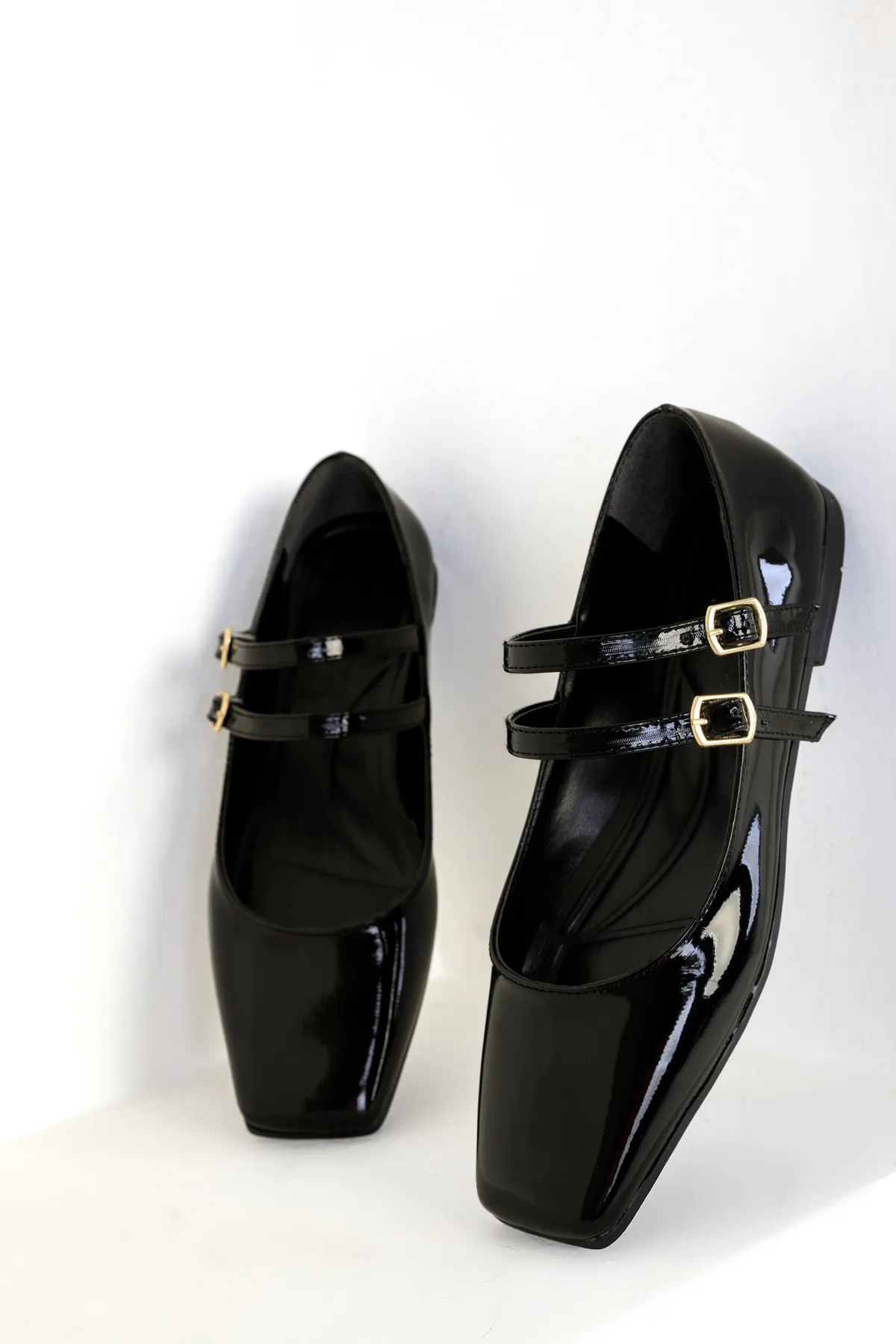 SOHO  Schwarze Ballerinas aus Lackleder für Damen 18891
