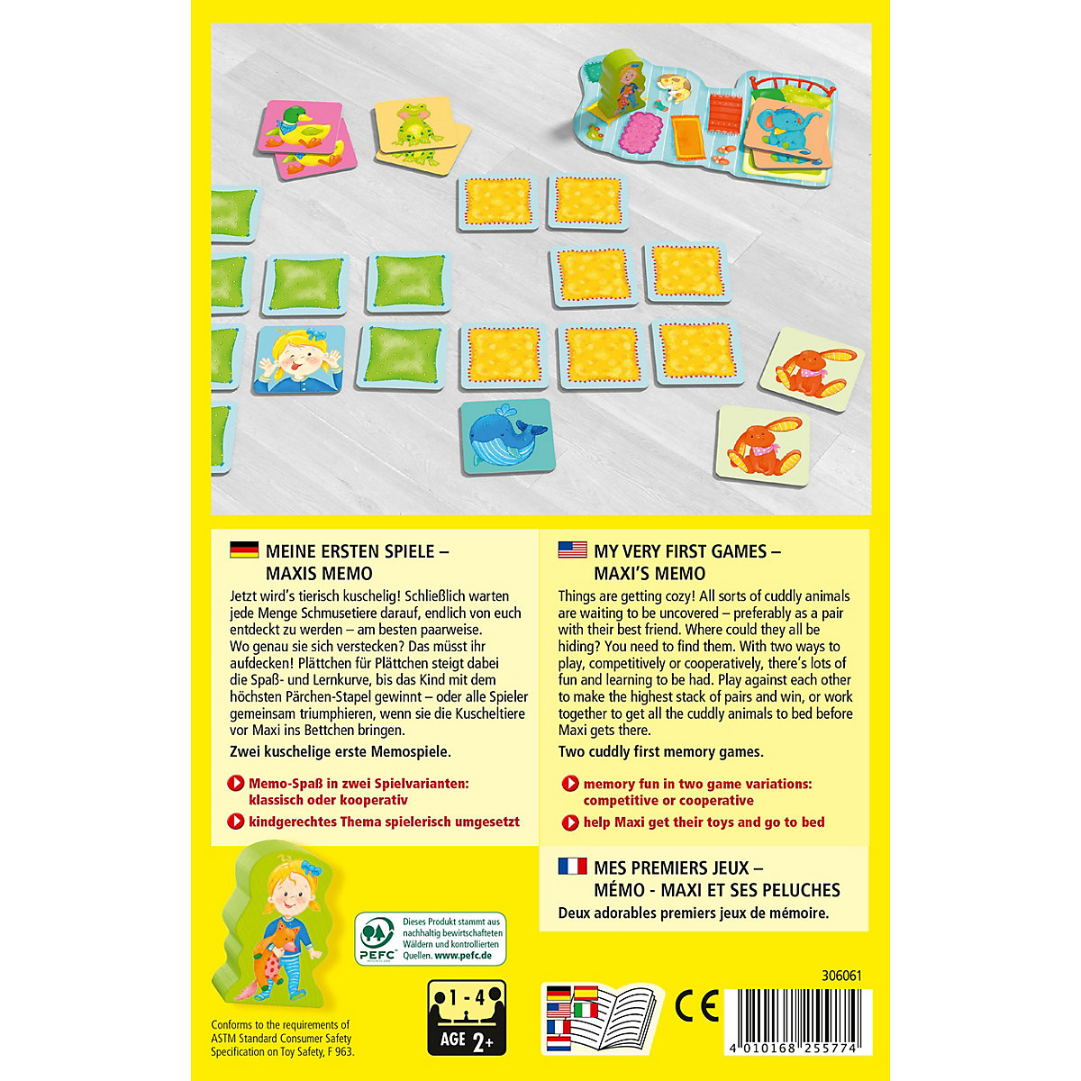HABA 306061 Meine ersten Spiele – Maxis Memo