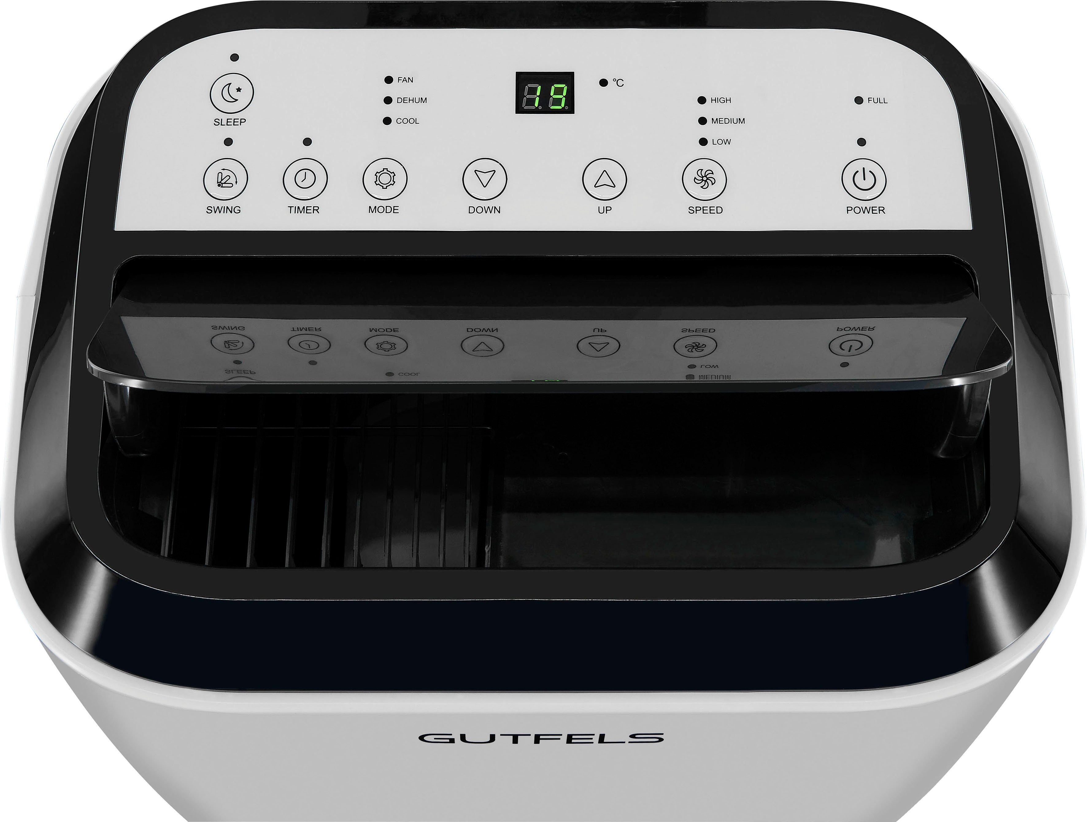 Gutfels 3-in-1-Klimagerät CM 61249 we, Luftkühlung - Entfeuchtung, geeignet für 38 m² Räume
