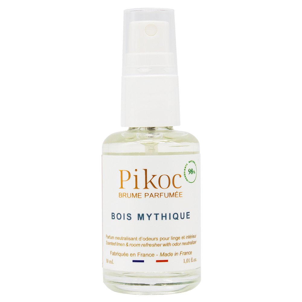 pikoc Brume de poche Bois Mythique Brume de linge parfumée