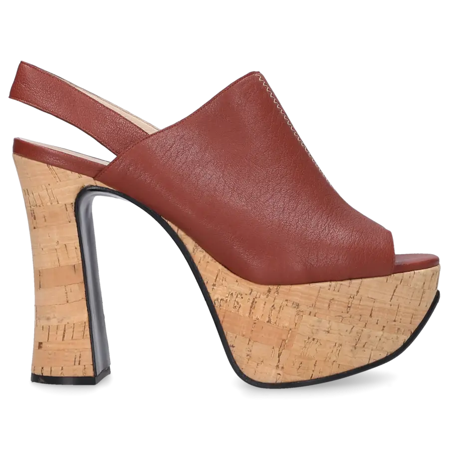 Chloé - Peeptoes ANGEL Kalbsleder braun - braun