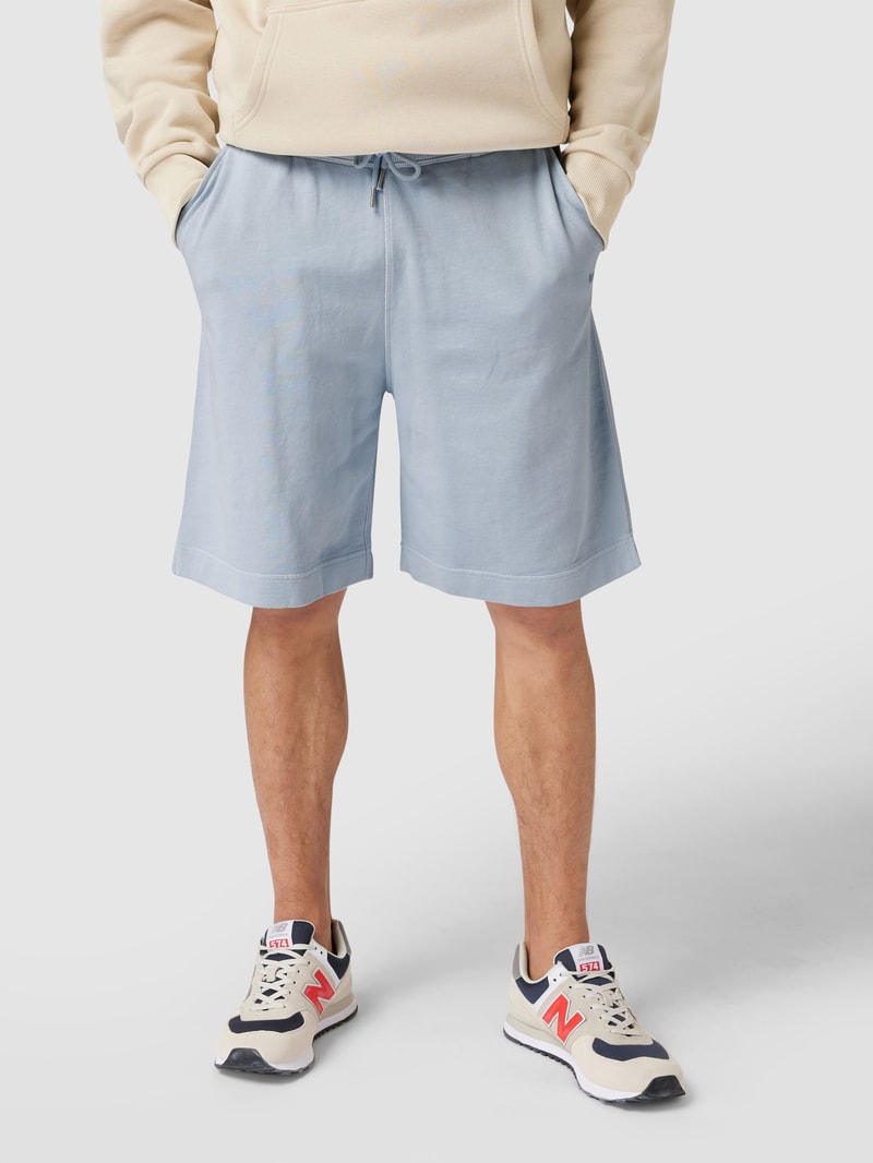 Sweatshorts mit Label-Print Modell 'Sefadebasic' in hellblau