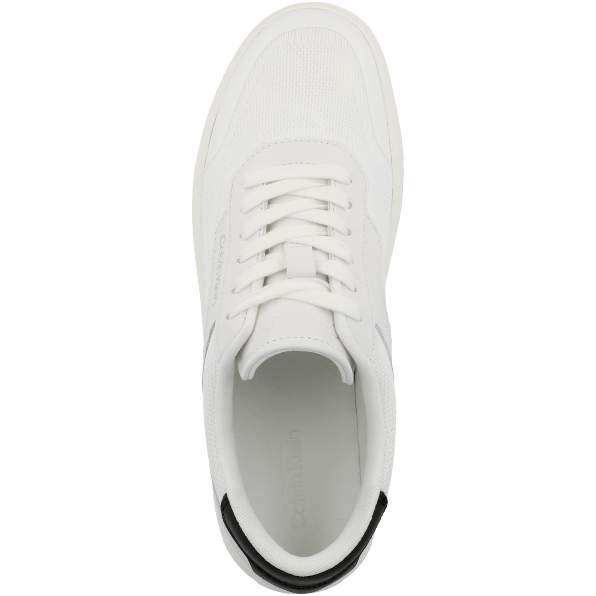 Calvin Klein Low Top Lace Up Knit Sneaker Low weiss