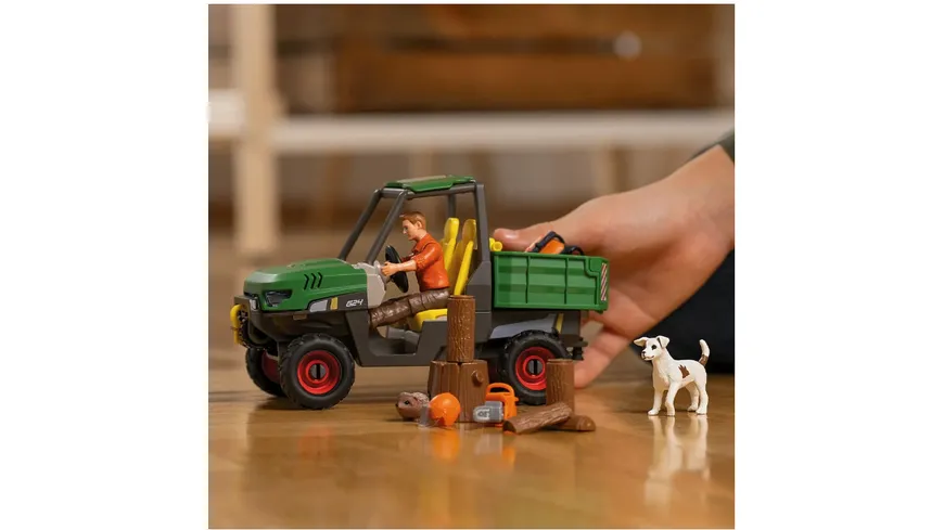 Schleich 42659 - Farm World - Waldbauer mit Fahrzeug