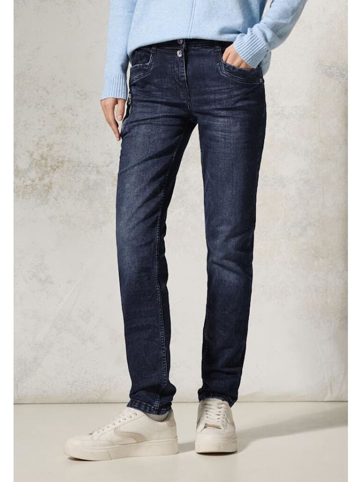 Cecil Jeans in blue black washed günstig kaufen