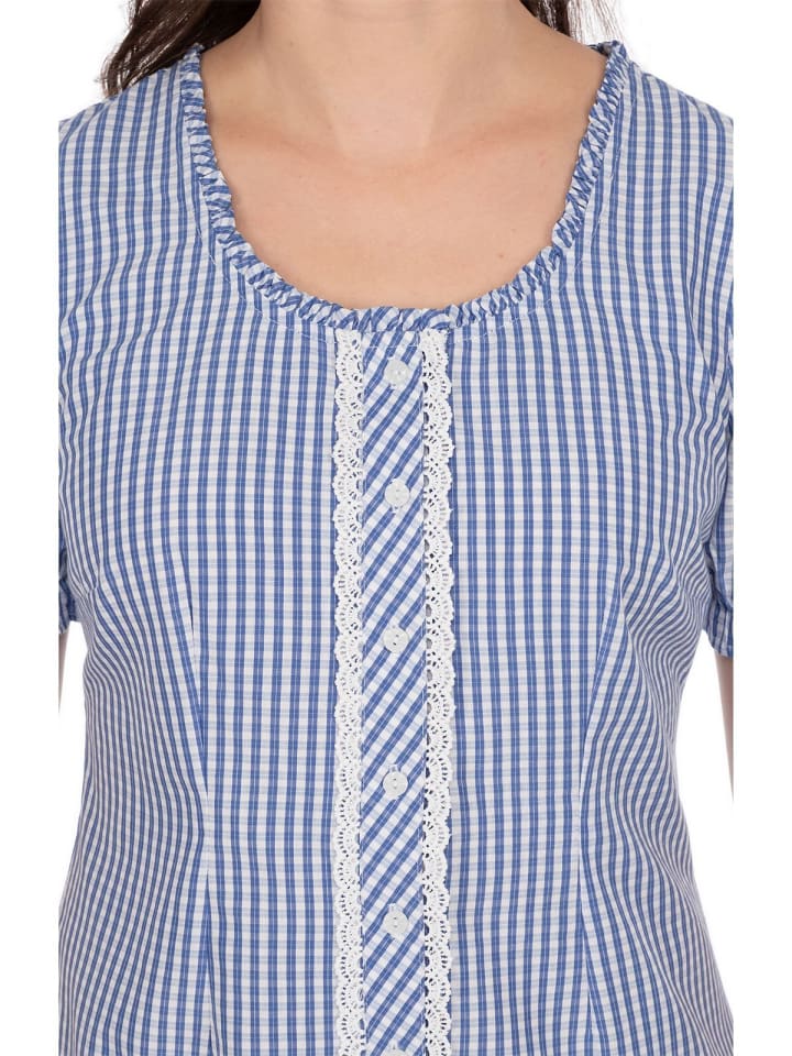 Spieth & Wensky Bluse DOTTERBLUME in blau günstig kaufen