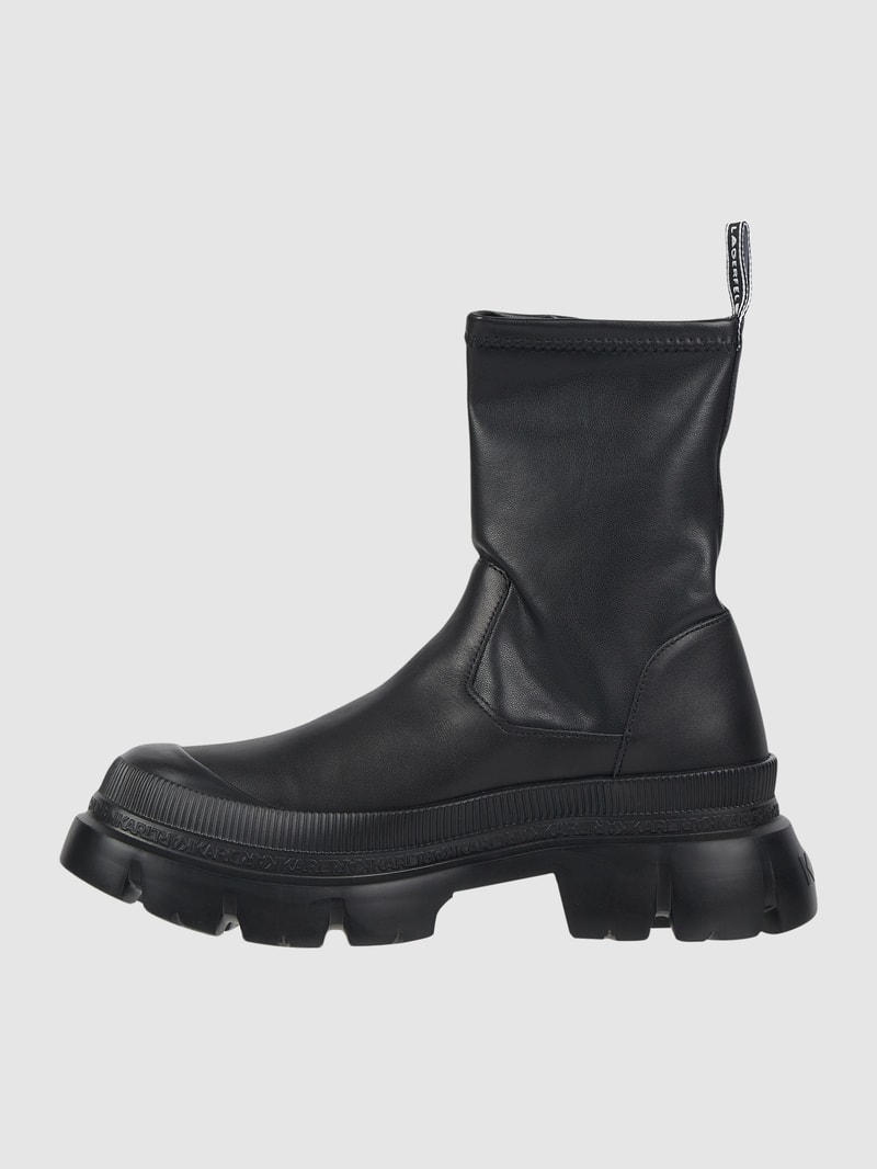 Boots aus Leder Modell 'Trekka Max' in schwarz