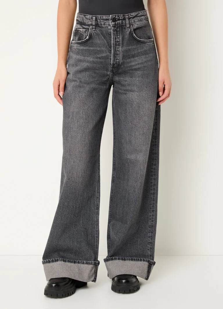 Jeans Blinaa a vita alta e gamba larga di ARMEDANGELS, realizzati in misto cotone biologico lavato.