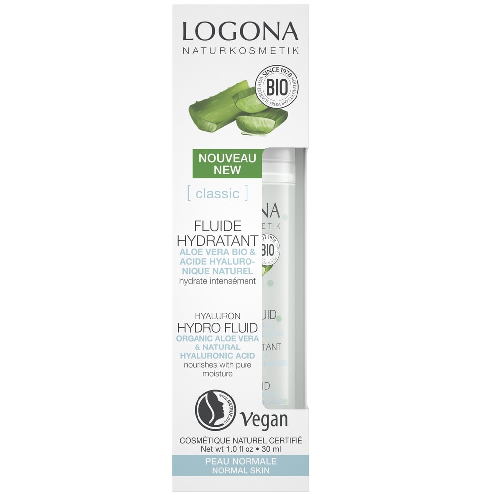 logona Fluide hydratant à l'aloe vera bio, 30 ml Crèmes visage