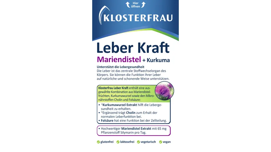 KLOSTERFRAU Leber Kraft Tabletten
