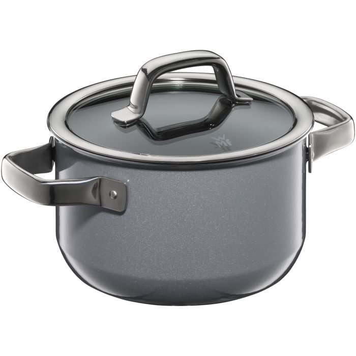WMF Fusiontec Mineral Kochtopf mit Deckel, 16cm, Platinum