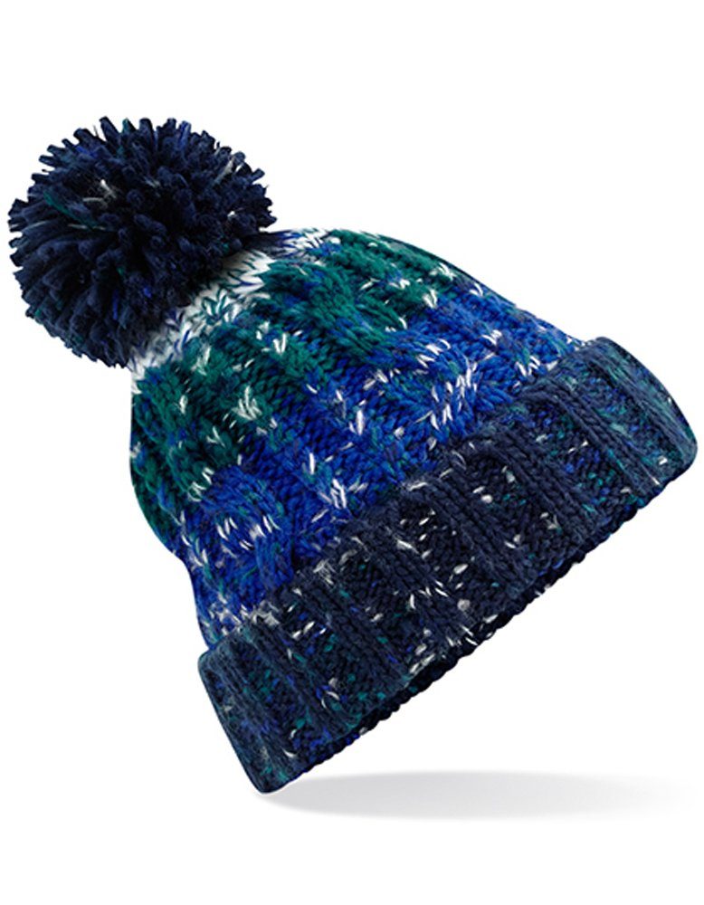 Goodman Design Strickmütze Bommelmütze Winter Beanie Pudelmütze Hochwertiges Thermalband aus Shearling für zusätzliche Wärme