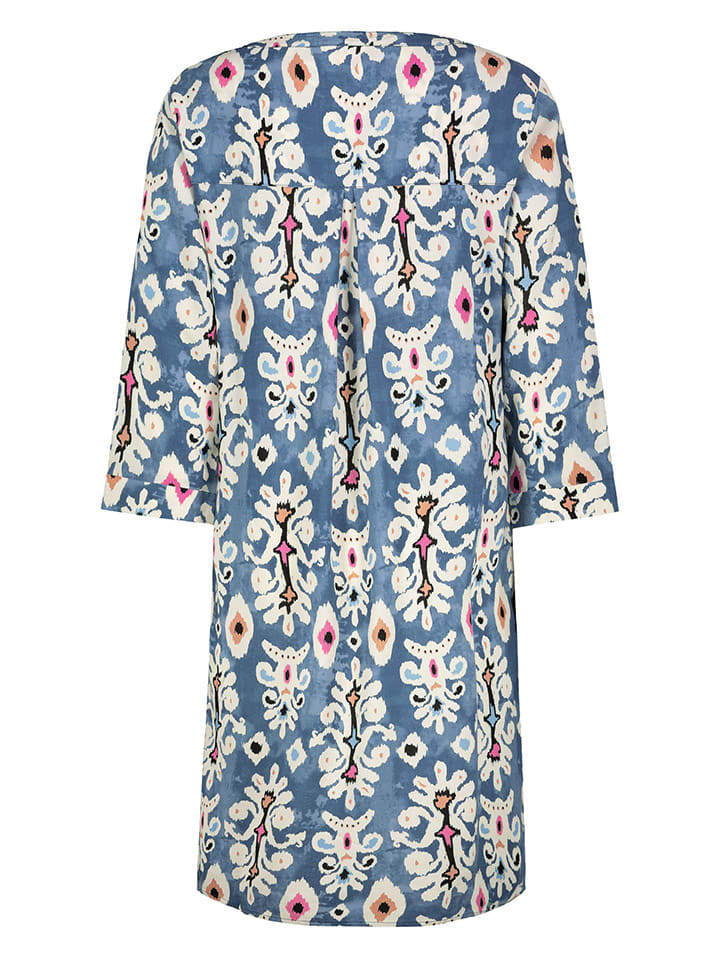 Sublevel Kleid in Blau/ Creme günstig kaufen