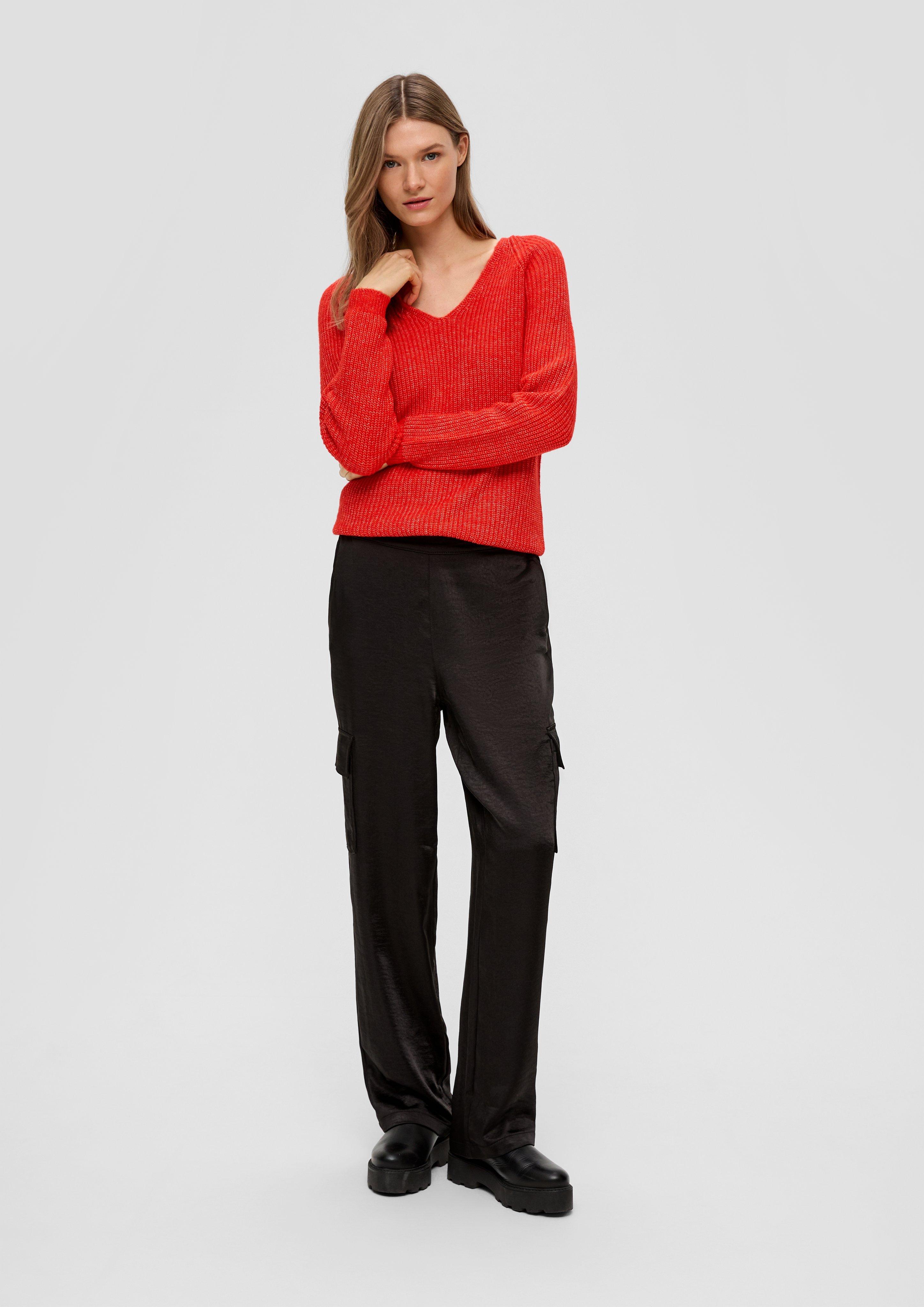 Relaxed: Satin-Hose mit Wide Leg  2152054-9999
