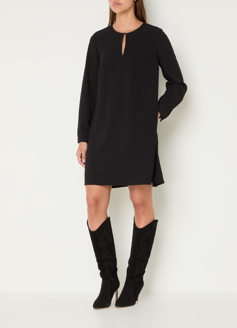 Vestido túnica corto River Woods con escote en forma de ojo de cerradura