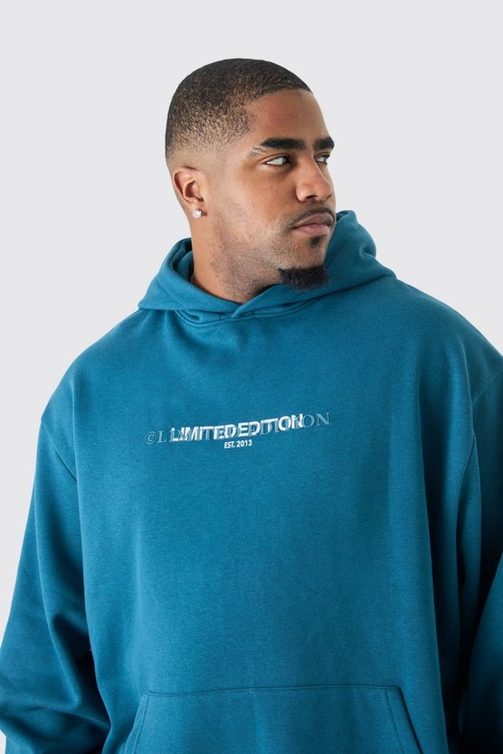 Plus Oversize Basic Limited Hoodie