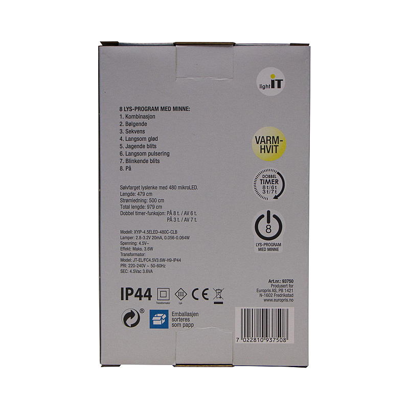 Home Lyslenke 480 LED Varmhvit, Perle