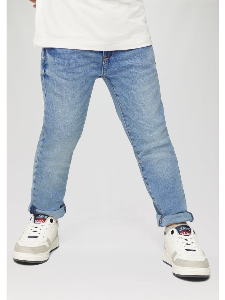 s.Oliver Jeans-Hose lang in Blau günstig kaufen