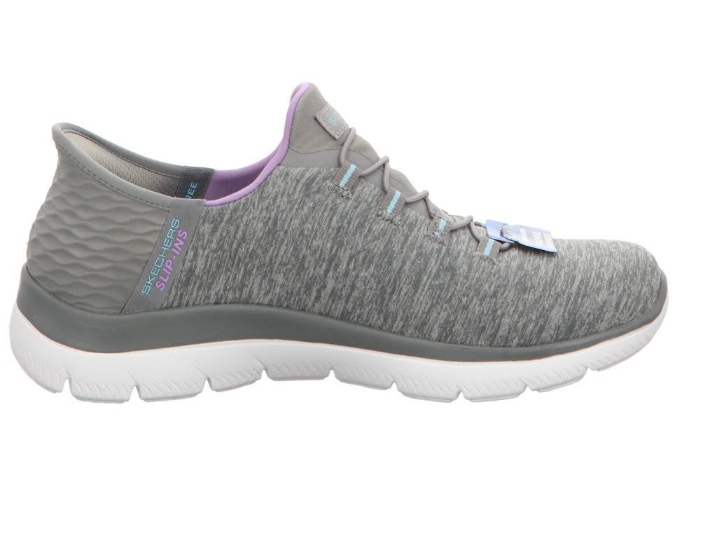 SKECHERS Sportliche Slipper grau