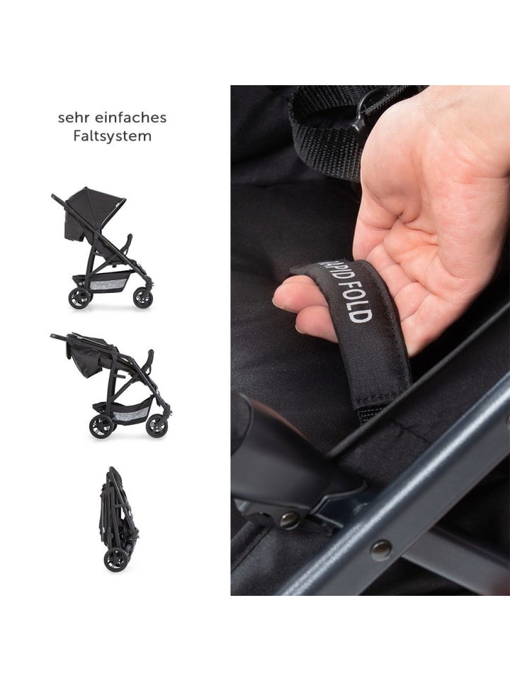 Hauck Buggy Rapid 4 - Caviar Black in schwarz günstig kaufen onesize