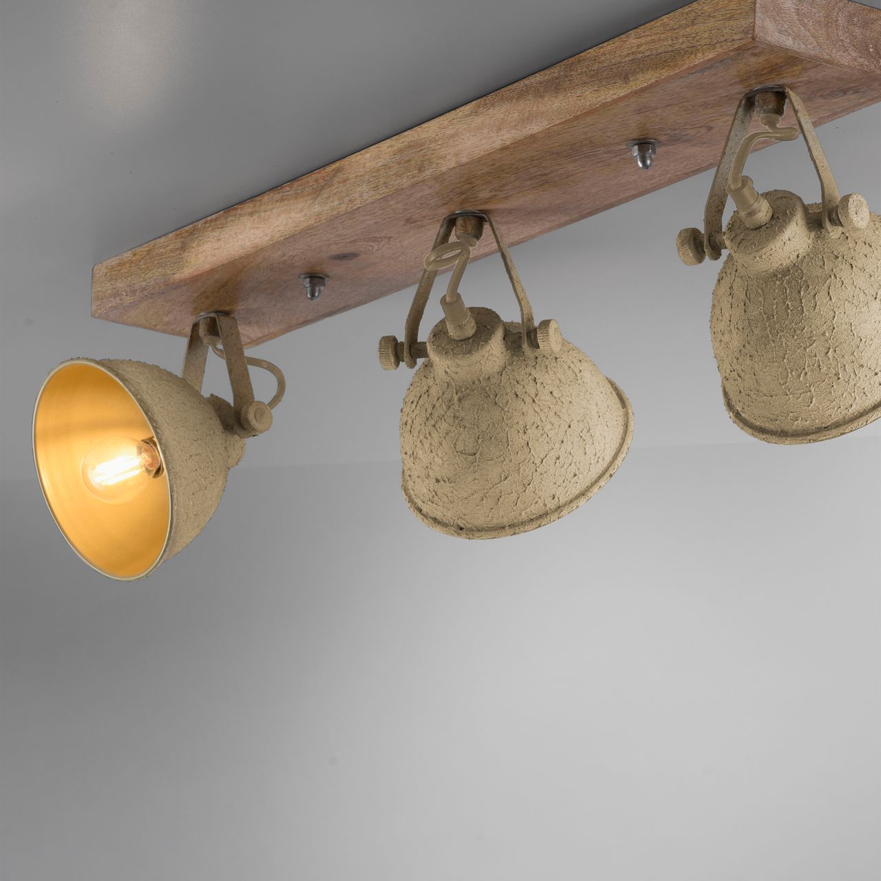 JUST LIGHT LeuchtenDirekt Wand- und Deckenleuchte, SAMIA, 3x  E14 a max. 40,00 Watt, dreh- und schwenkbar, Innenleuchte, IP20