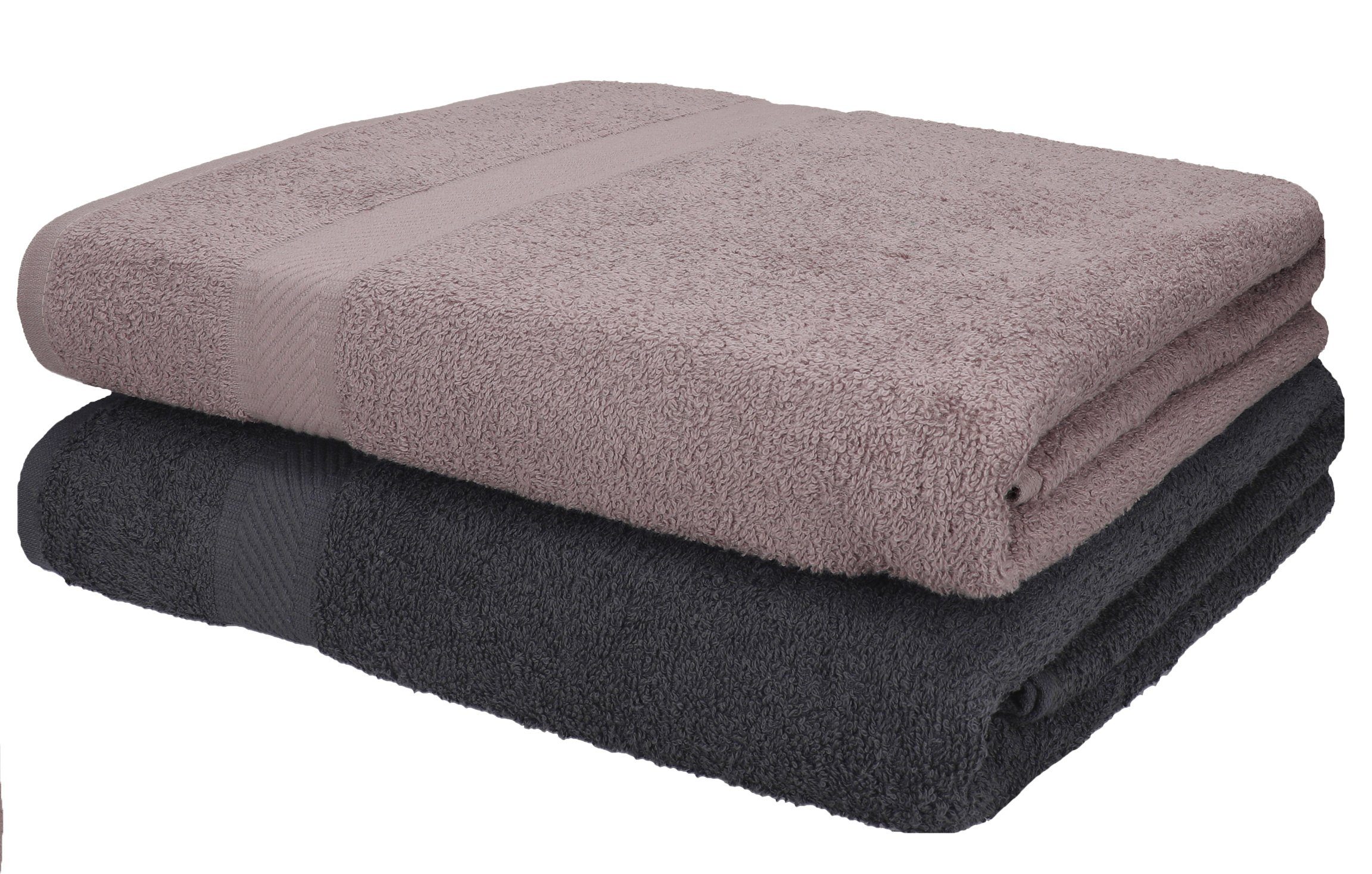 Betz Badetuch 2 Stück Badetücher groß XXL PALERMO 100% Baumwolle Größe 100 x 200 cm, 100% Baumwolle