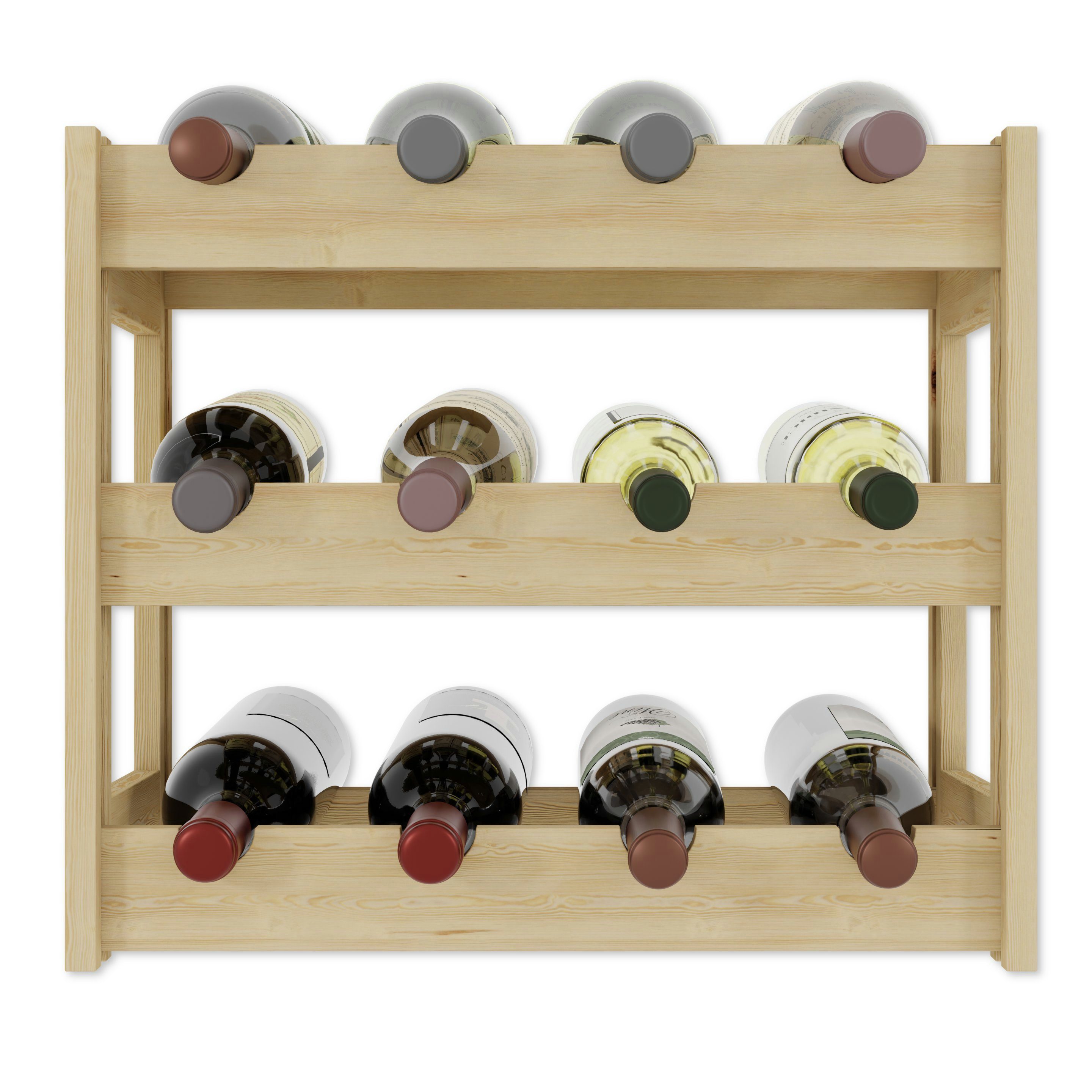 Lenmar Weinregal Lenmar Weinregal Weinregal Holz Flaschenregal für 12 - 91 Flaschen