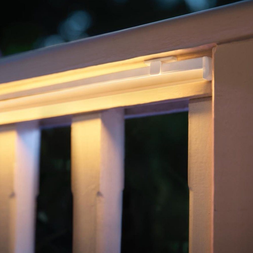 Philips Hue Gartenleuchte Bluetooth White & Color Ambiance Outdoor Lightstrip 5m, keine Angabe, Leuchtmittel enthalten: Ja, fest verbaut, LED, warmweiss, LED Streifen