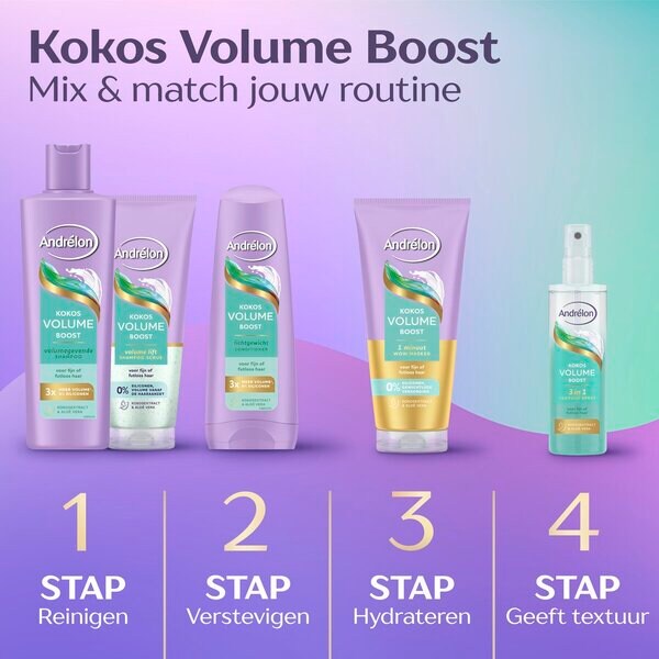 Andrélon Coconut Volume Boost 1 Minute Wow Hajpakolás 180ml