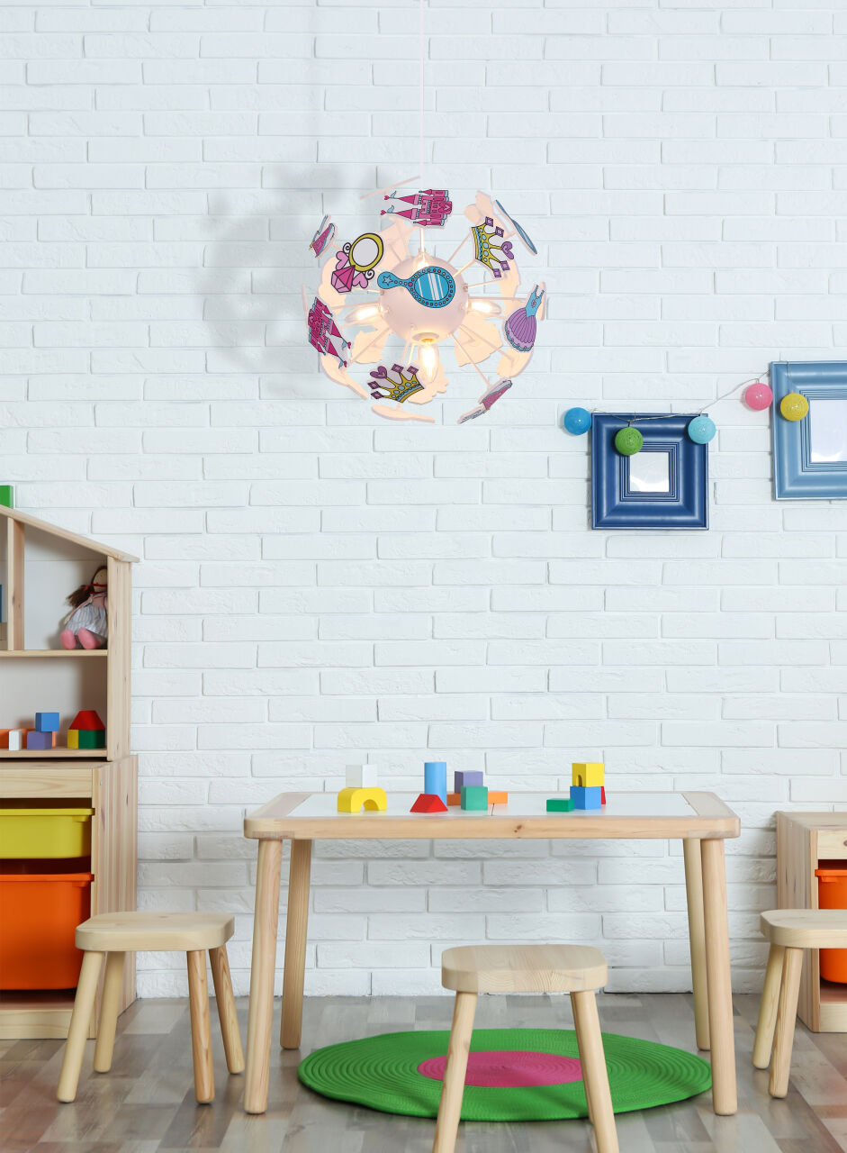 Globo Lighting - LURRA - Hängeleuchte Kunststoff weiß, 4x E14