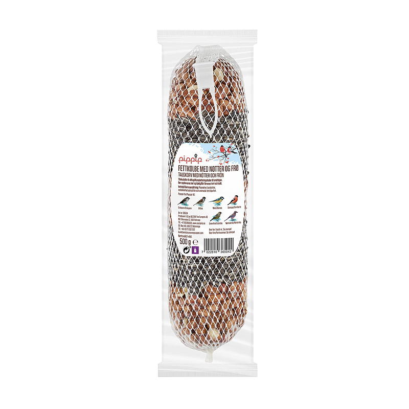 Pip-pip Fettkolbe 500 g, med nøtter og frø