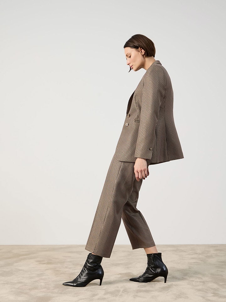 TAIFUN Blazer in Beige/ Schwarz günstig kaufen