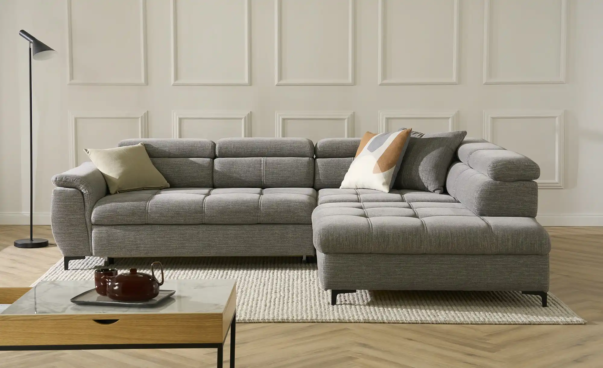 Twist Ecksofa aus Flachgewebe Denvo