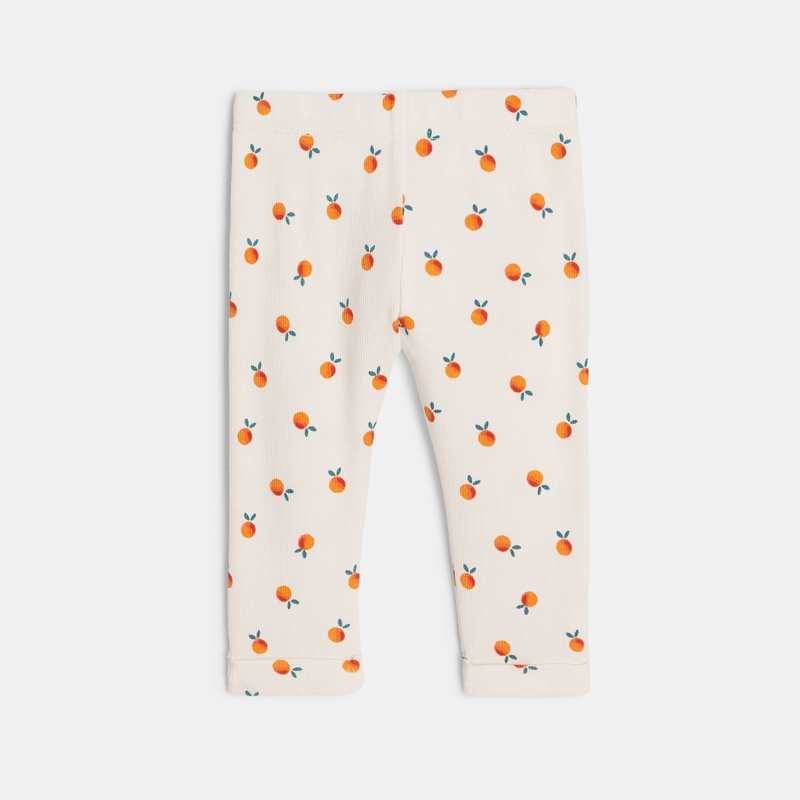 Legging bébé fille à imprimés oranges Catimini