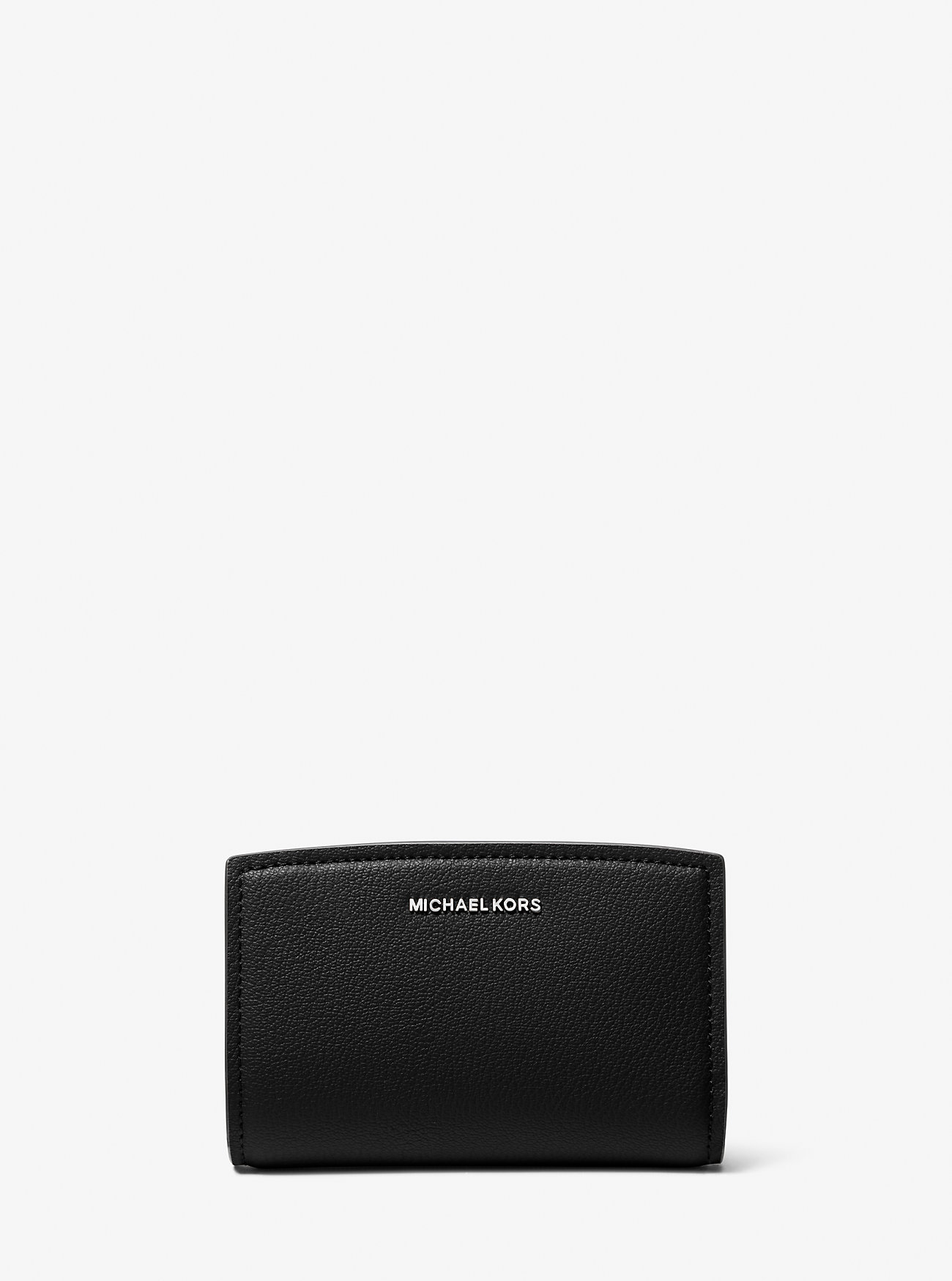 Bryant Medium Pebbled Leather Lommebok - SVART