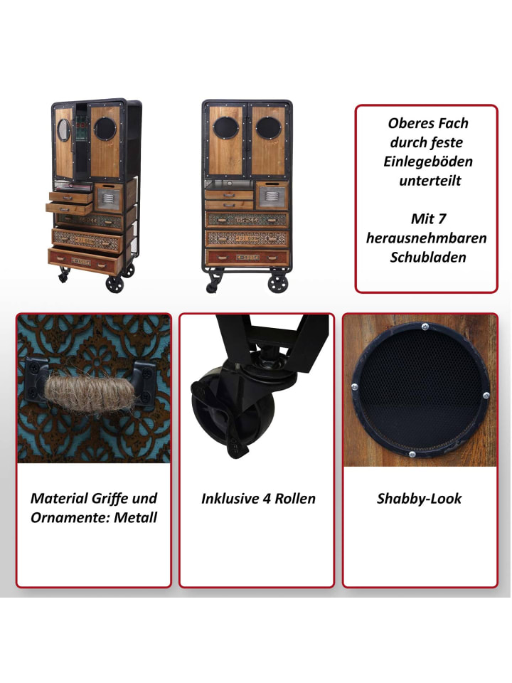 MCW Apotheker-Schrank D78 im Shabby-Look günstig kaufen onesize