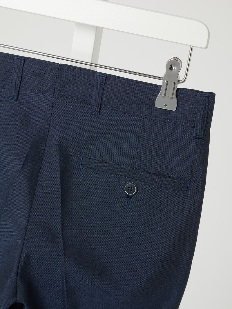 Chino mit elastischem Bund in blau