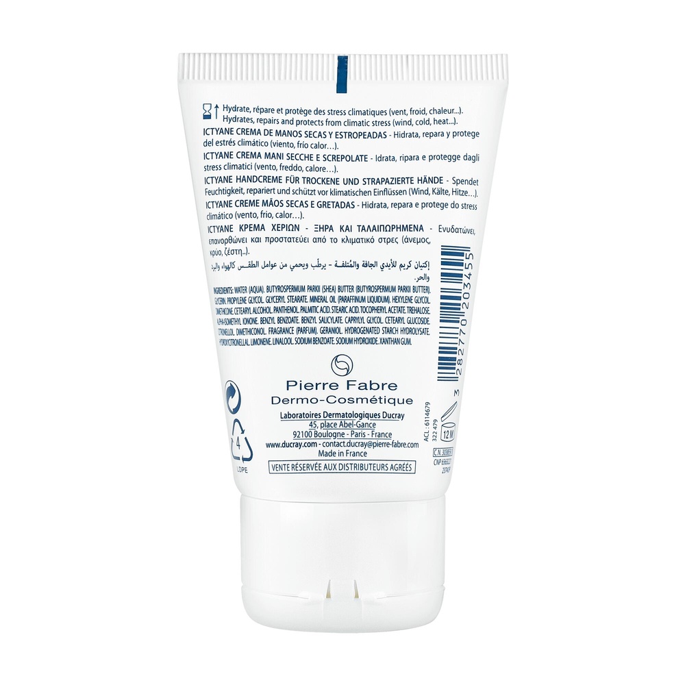 Ducray Ictyane mains physio-protecteur 50 ml Crème mains