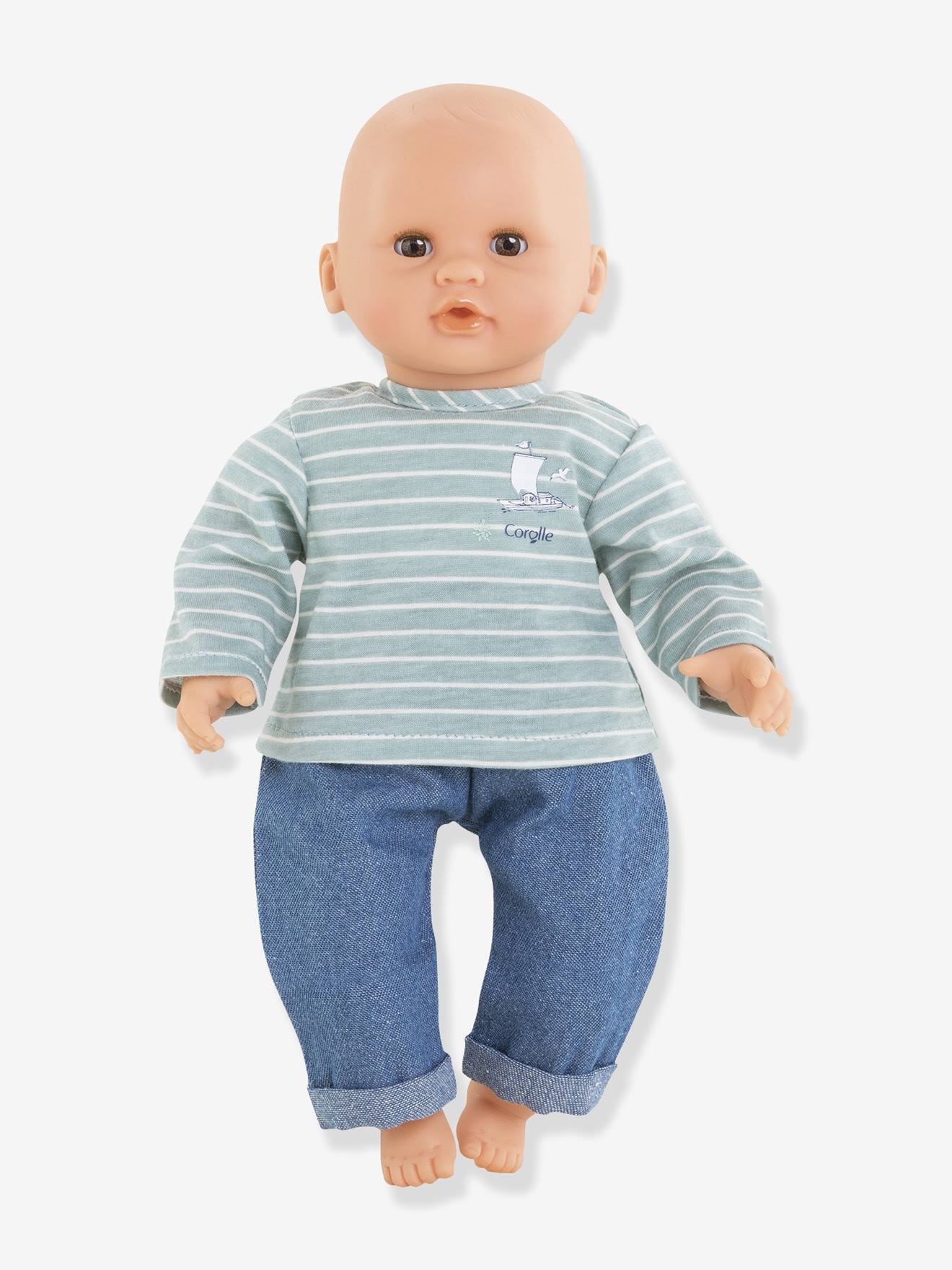 Corolle Ringelshirt & Hose für Puppen BORDS DE LOIRE COROLLE - blau gestreift