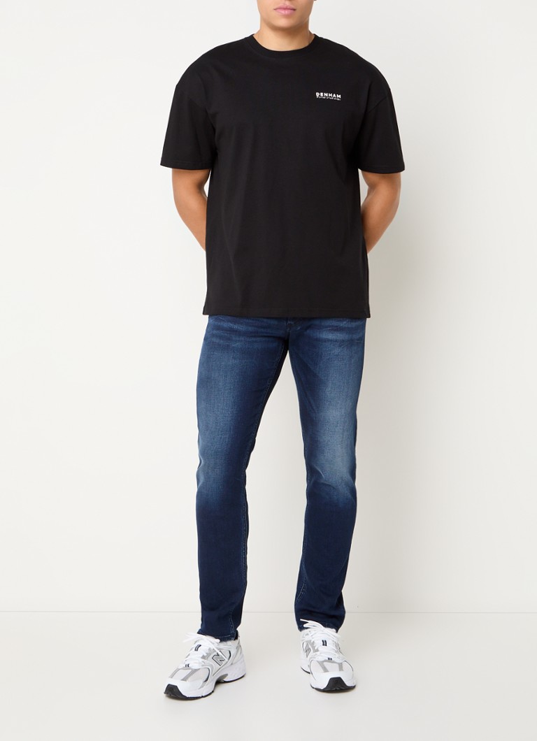 Jeansy Denham Razor Slim Fit, ciemny odcień