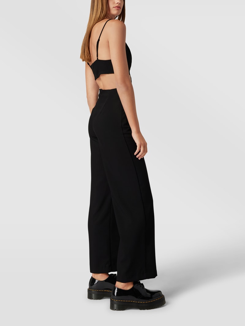 Jumpsuit mit Cut Outs in schwarz