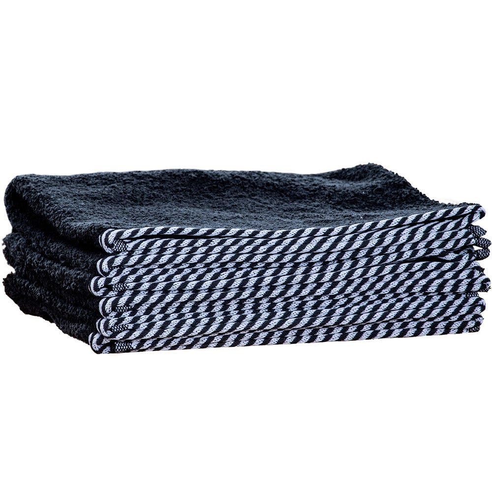 1o1BARBERS Barber Towel Black/White 40x80cm