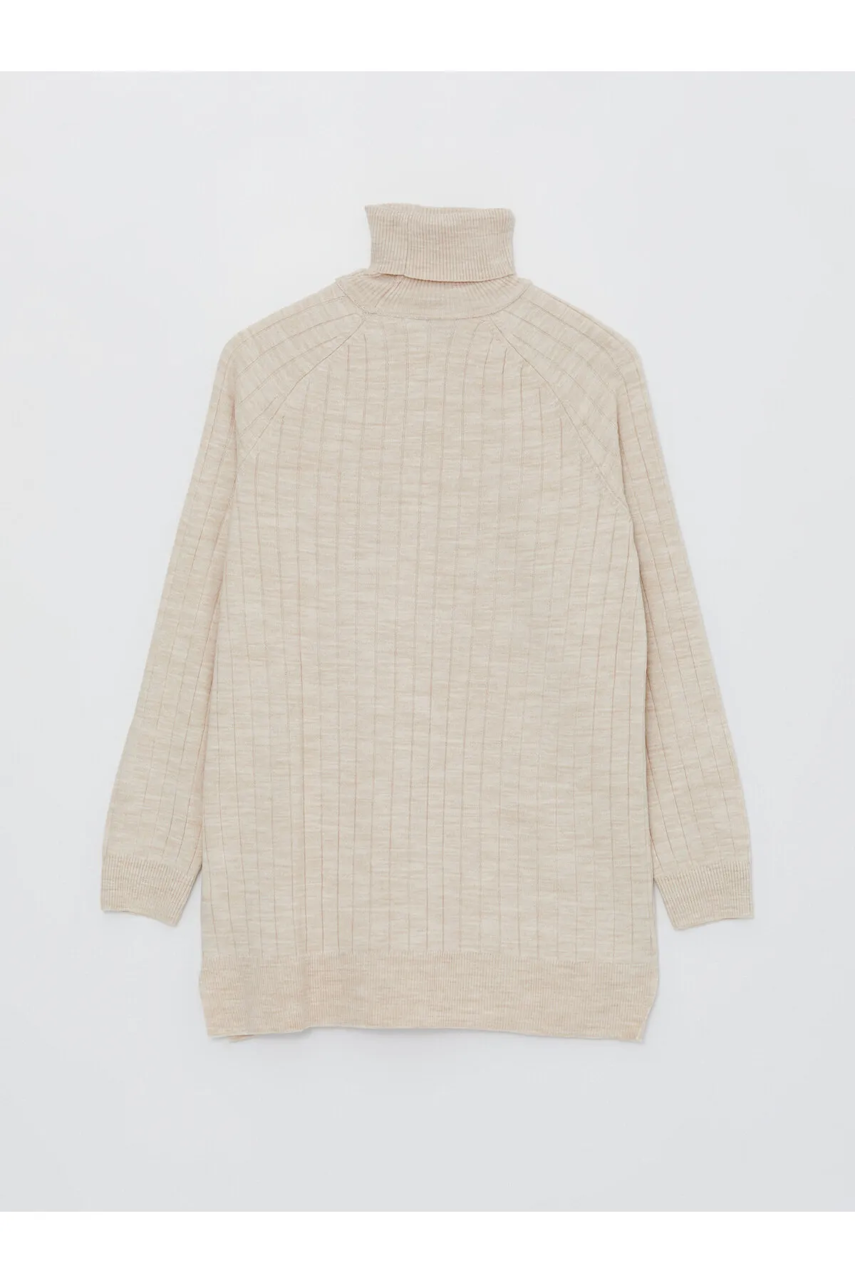 LC Waikiki  Rollkragenpullover, einfarbig, langärmelig, Damen-Stricktunika
