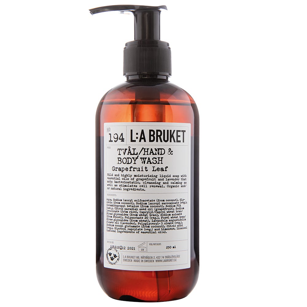 L:A BRUKET No. 194 Hand&Body Wash Grapefruit Leaf 240 ml