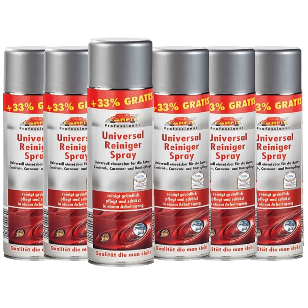 Carfit Universal Reiniger Spray - 6er Set
