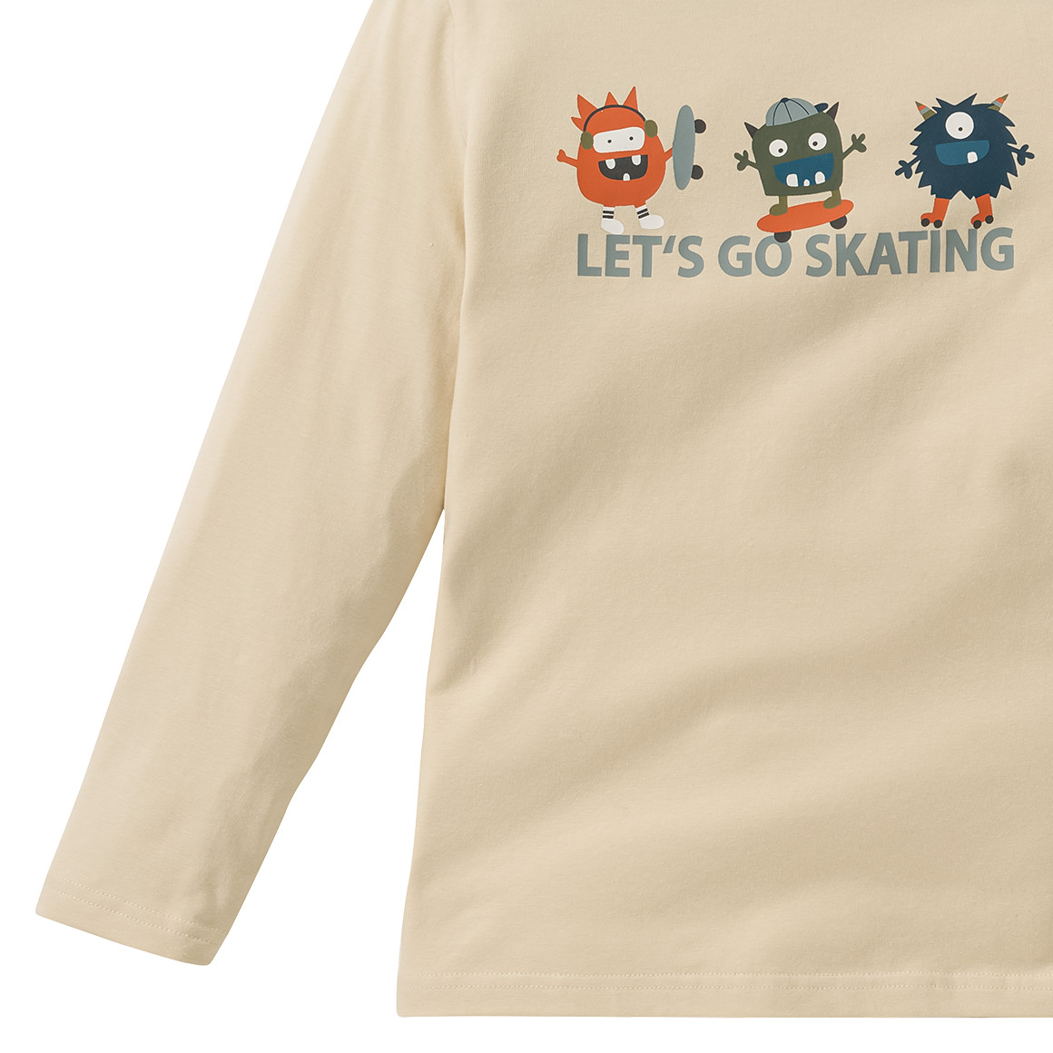 Kinder Langarmshirt mit Skate-Print