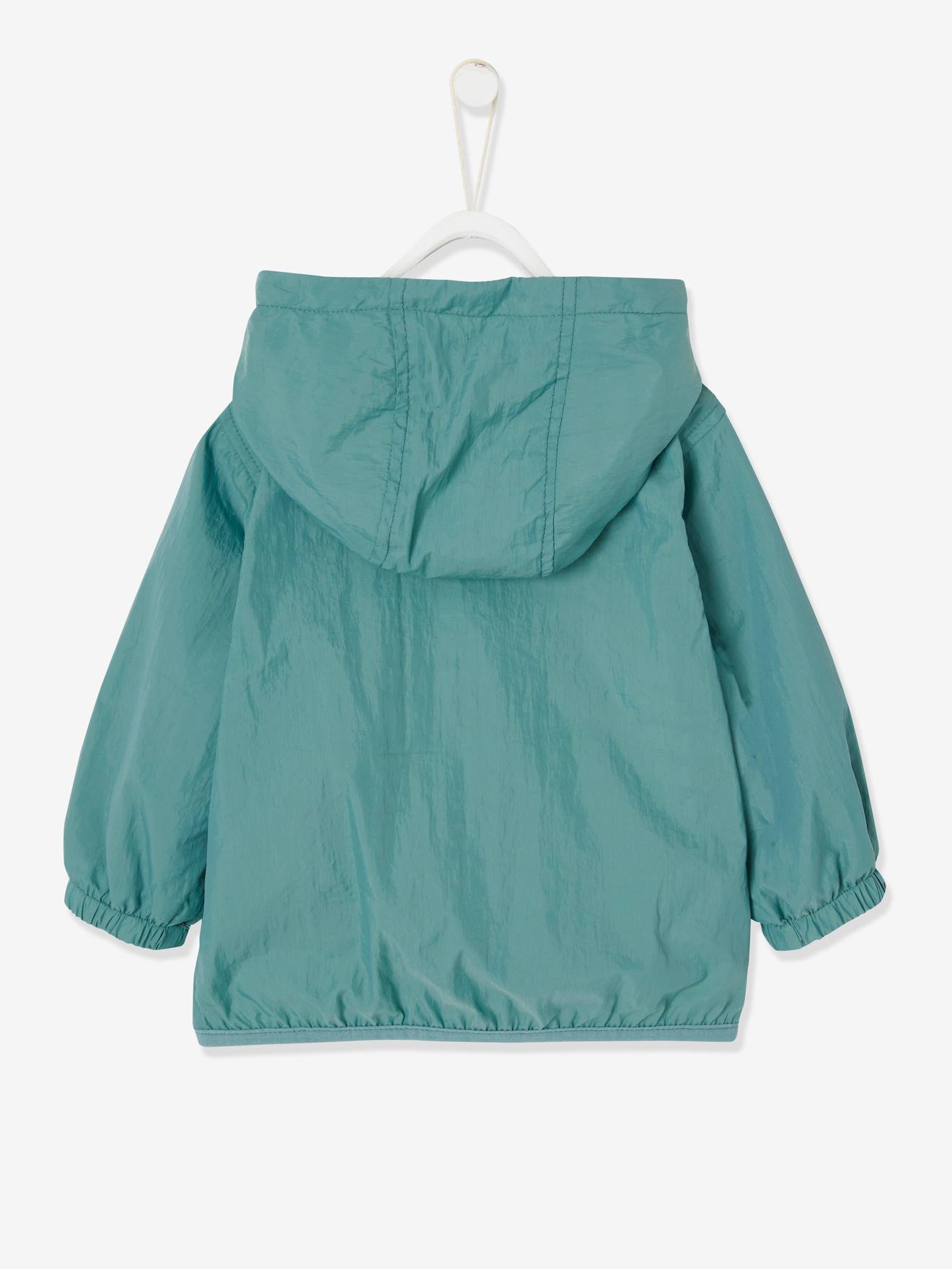 Blouson à capuche bébé garçon sauge