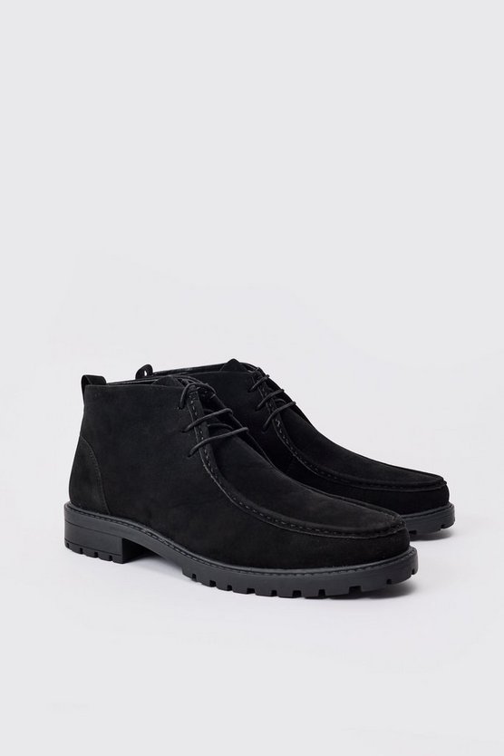 Schwarz Wildleder-Stiefel