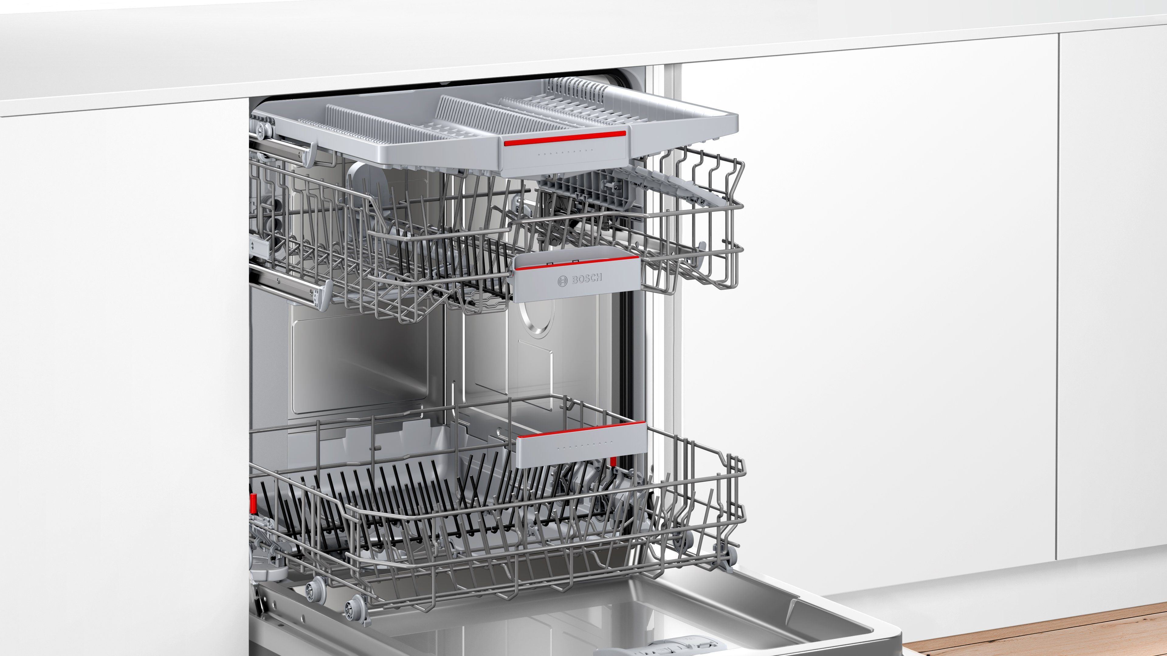 BOSCH vollintegrierbarer Geschirrspüler Serie 4, SMV4HVX00E, 14 Maßgedecke